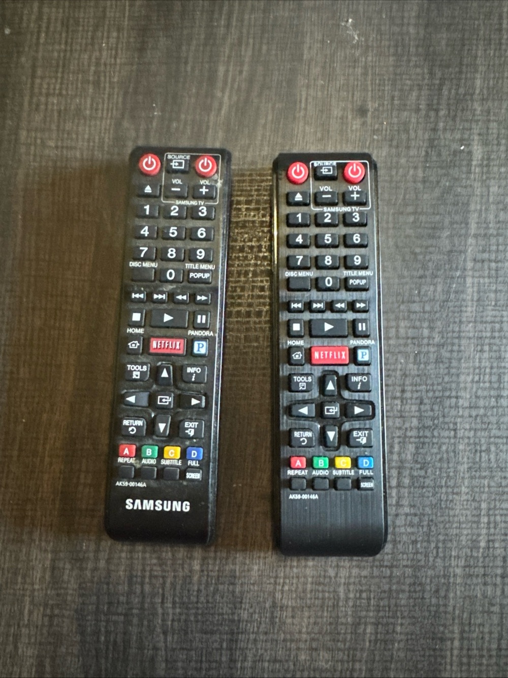 Original Samsung AK59-00146A / AK5900146A Blu-Ray Remote And A Spare Remote